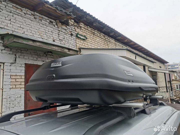 Автобокс Way-box 420 литров усиленный черный