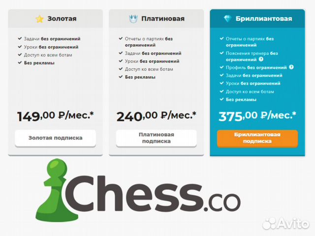 Подписка на Сhess com (онлайн-шахматы)