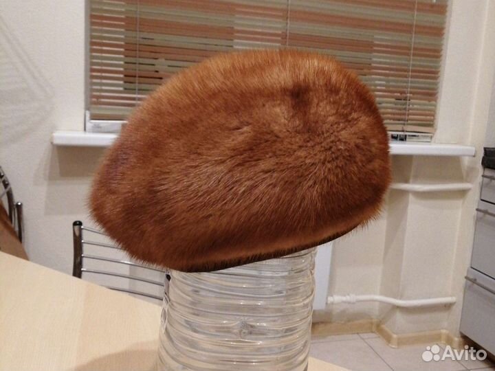 Норковая женская шапка
