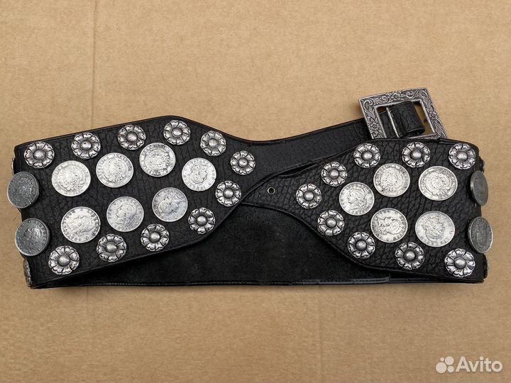 Пояс Аргентинский, кожаный с монетами 1891-93г.г