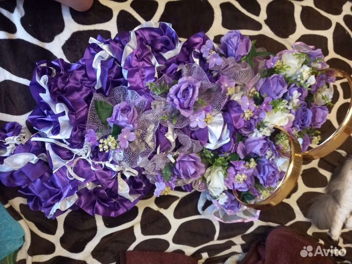 Свадебные украшения на машину