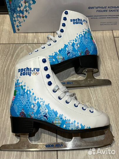 Фигурные коньки 35-36 размер (Олимпийские Сочи)