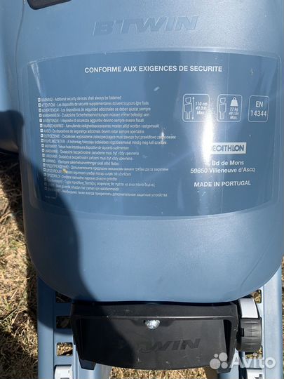 Детское велокресло на багажник