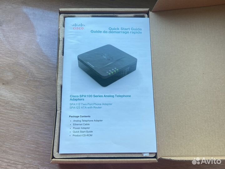 Ip телефонный адапер Cisco sb spa112-xu