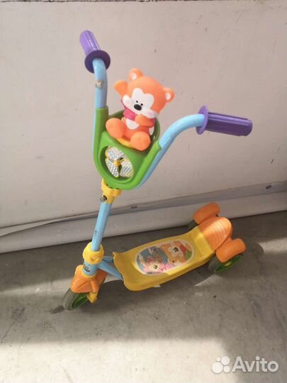 Самокат детский трехколесный бу