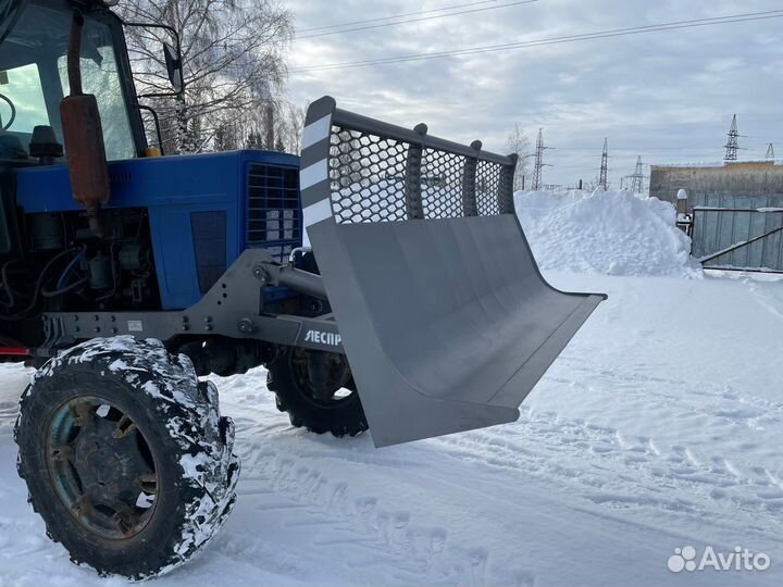 Лесной нож-толкатель для трактора мтз-82 штабелер