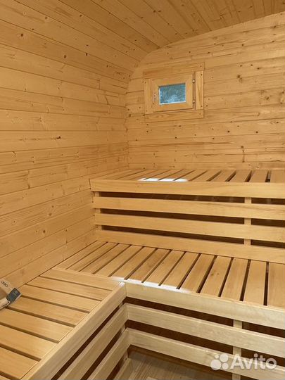 Баня бочка квадро парус