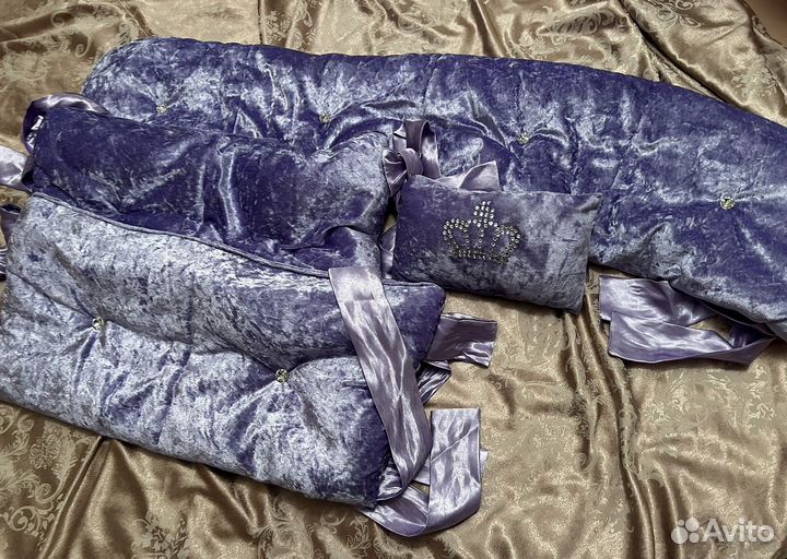 Бортики в детскую кроватку девочки