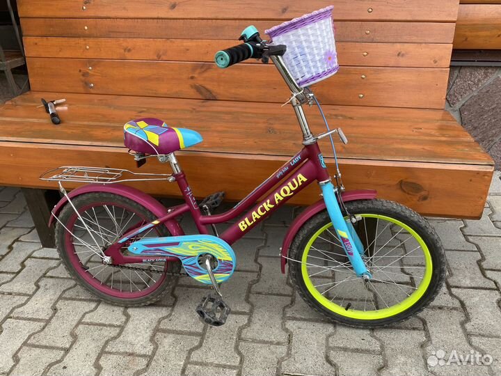 Детский велосипед Black aqua lady 18