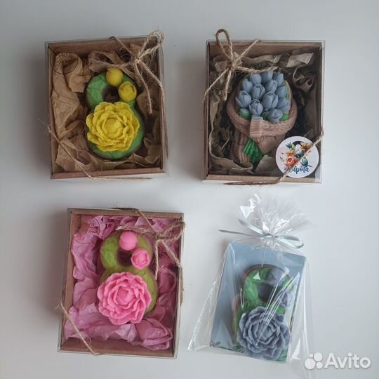 Наборы из мыла на 8 Марта