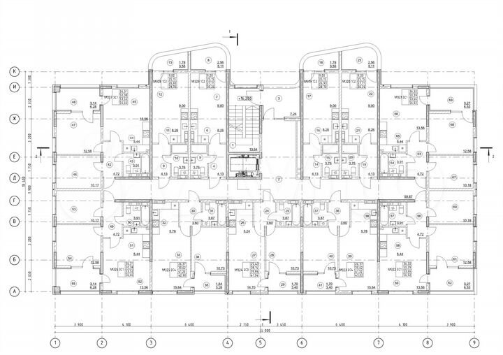 3-к. квартира, 53,5 м², 2/8 эт.