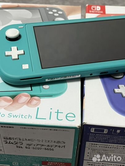 Новые прошитые Nintendo Switch Lite+micro SD 128gb