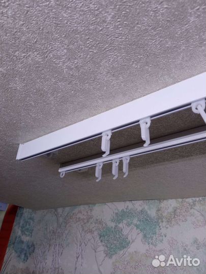 Карниз потолочный (гардина) алюминиевый для штор