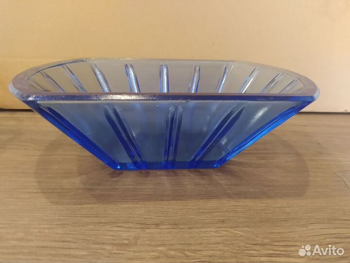 Салатник синее стекло СССР