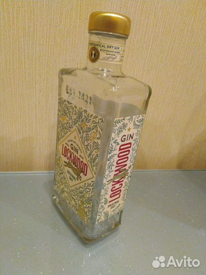 Пустая бутылка GIN lockwood original dry 500 ml