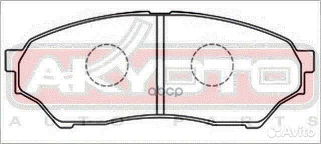 Колодки тормозные дисковые передние AKD-1202 AK
