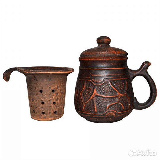Чайник Травник глиняный