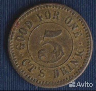 Армейские монеты США 5 центов