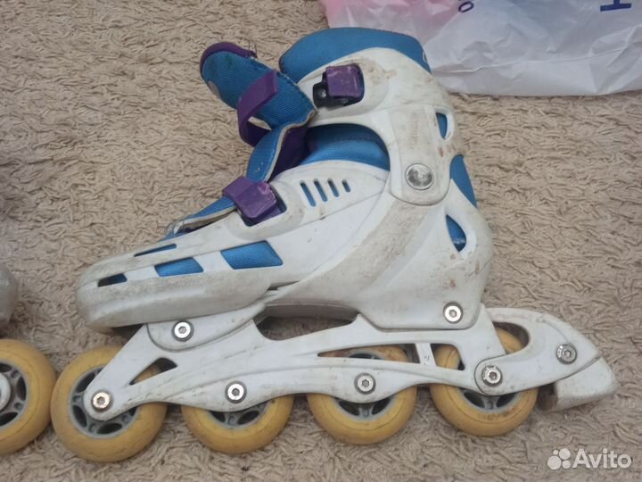 Ролики детские на 4 колесах, размер 25+4