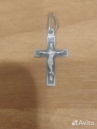 Крестик серебро