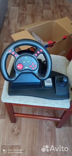 Игровой руль с педалями для ps1