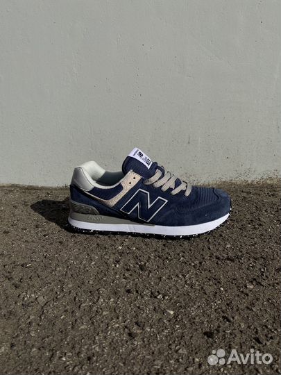 Кроссовки new balance 574 темно синие