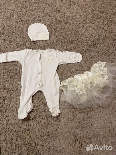 Комплект на выписку для девочки лето