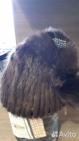 Шапка женская из щипаной нутрии новая