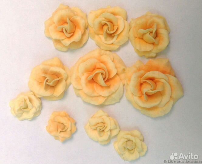 Розы из полимерной глины для творчества