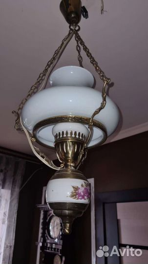 Светильник настольный латунь Винтаж