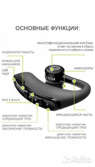 Беспроводная гарнитура Bluetooth новая