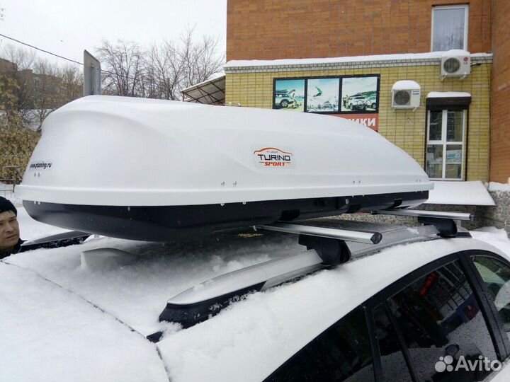 Автобокс багажник на крышу Toyota Rav 4 (4 поколен