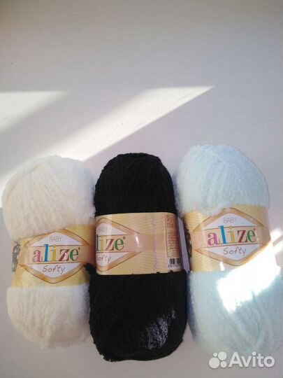Пряжа alize softy baby плюшавая