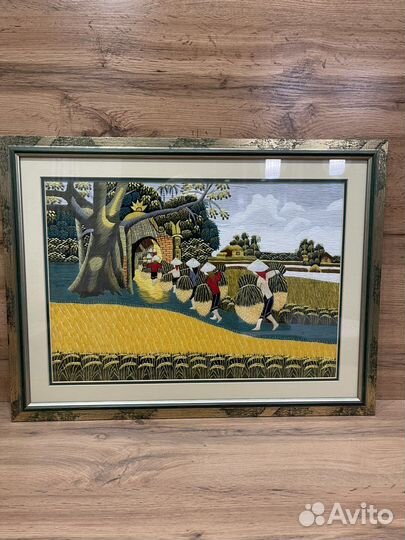 Картина из шелка