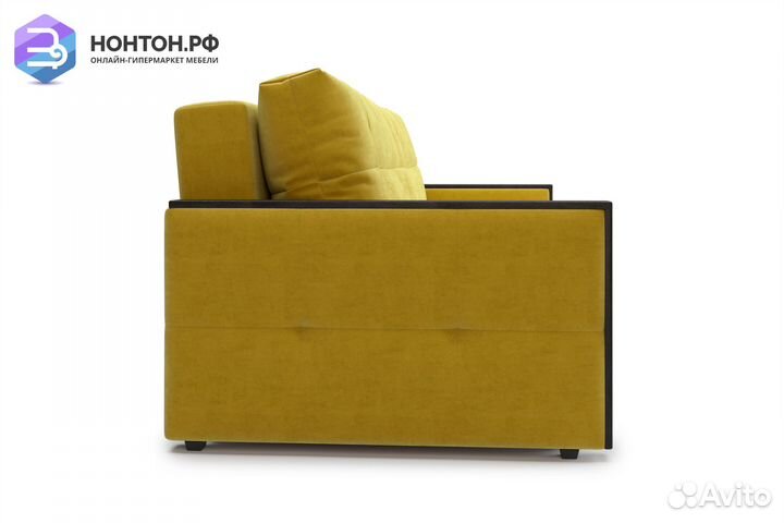 Диван еврокнижка Инсайд 3-х местный горчичный