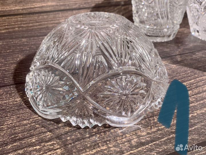 Хрусталь СССР винтаж вазы салатники конфетницы