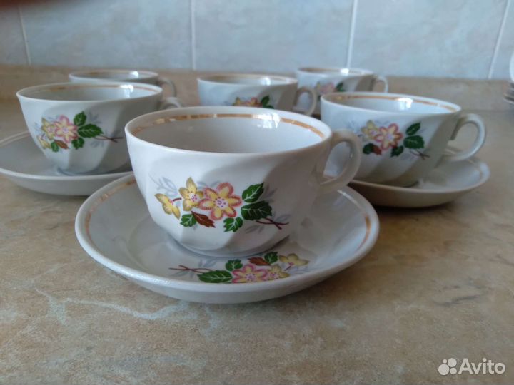 Набор кофейных пар, СССР, фз,Пролетарий