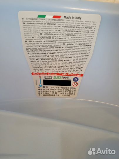 Ванночка для купания с термометром OK Baby