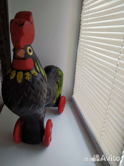 Петух игрушка каталка СССР