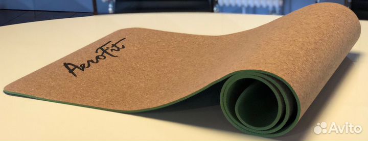 Коврик для йоги пробковый Aerofit afcym
