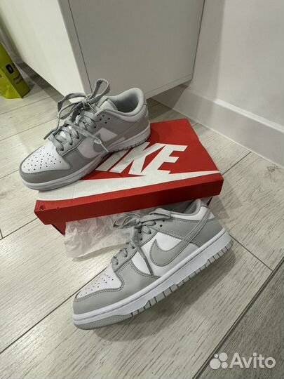 Кроссовки nike dunk low grey retro