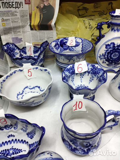 Посуда Гжель набор 1