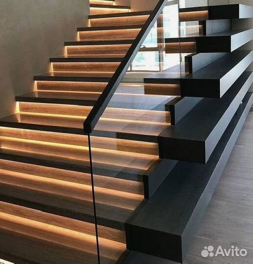 Подсветка ступеней лестницы