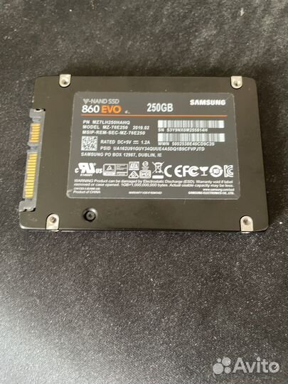 Ssd samsung 860 evo 250gb