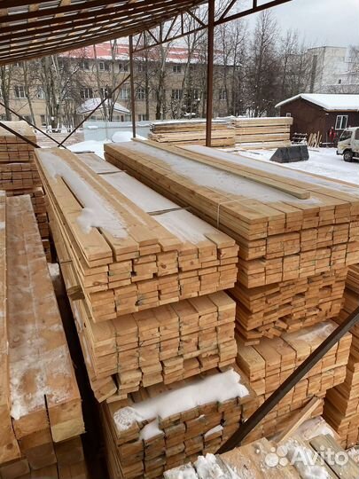 Доска обрезная 40х150х6000мм от производителя