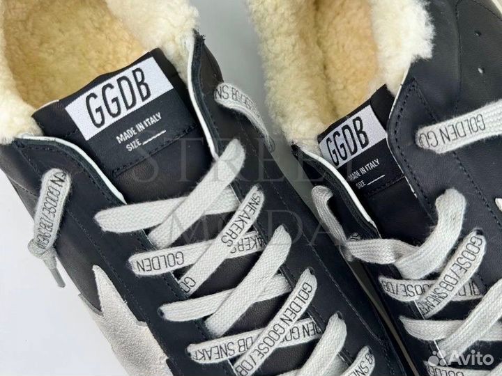 Кеды Golden Goose Superstar с мехом