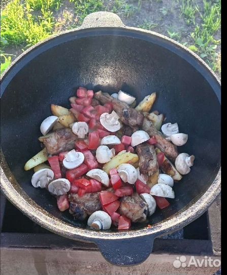 Чугунный казан 10 литров