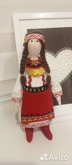 Кукла в в чувашском костюме. Ручная работа