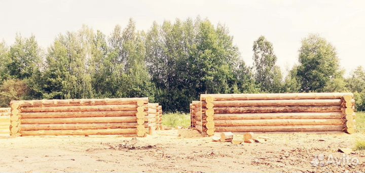 Сруб дома из бревна 6 на 9