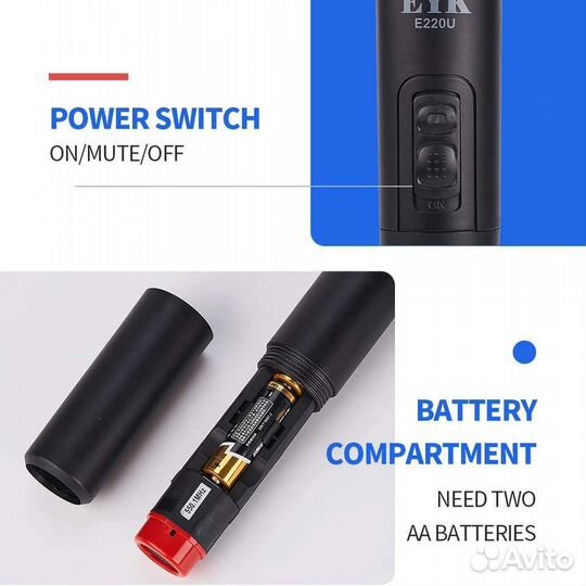 Микрофон беспроводной FYK E220U Радиосистема 60м